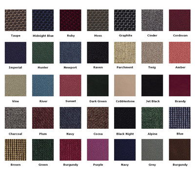 Available B Grade Cushion Colors