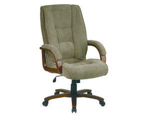 Office Star Manchester Finish Deluxe Executive Leather Chair - Fast FREE FedEx Shipping!