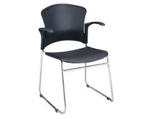 OFM 310-PA Multi-Use Plastic Seat and Back Stack Chair with Arms